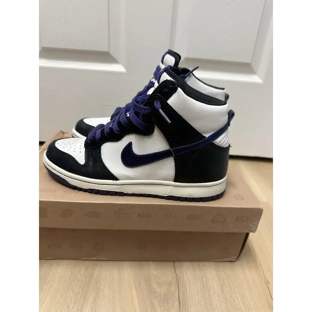 Nike Dunk High GS Purple Metallic & White 308319-151 Size 7Y Hard To Find 2008
